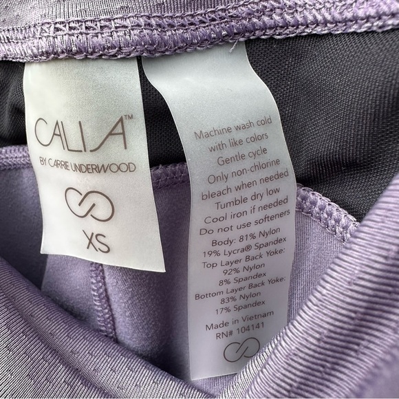 NWT Calia by Carrie Underwood Ombré Purple Blush Energize 7/8 Leggings - Picture 9 of 14